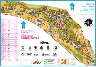 Campionato italiano sprint 2016 - Mappe di gara