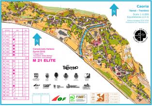 Campionato italiano sprint 2016 - Mappe di gara