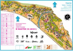 Campionato italiano sprint 2016 - Mappe di gara