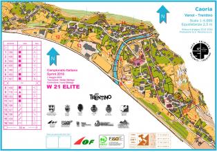 Campionato italiano sprint 2016 - Mappe di gara