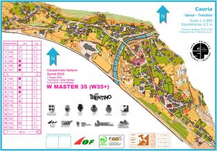 Campionato italiano sprint 2016 - Mappe di gara