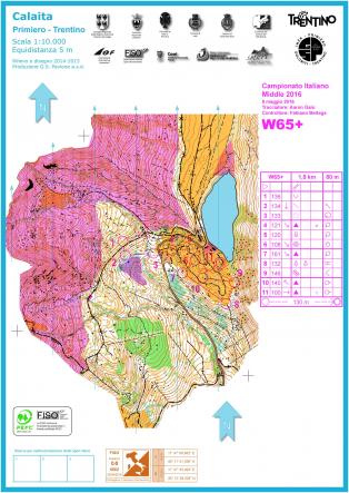 Campionato italiano middle 2016 - Mappe di gara