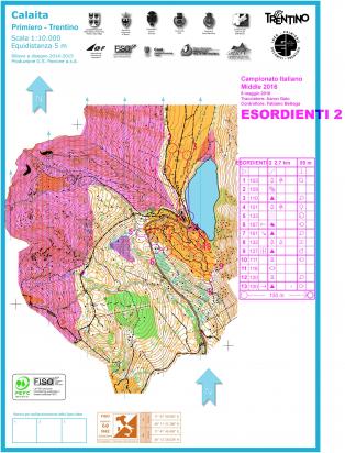 Campionato italiano middle 2016 - Mappe di gara