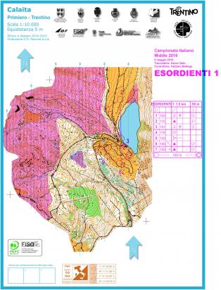 Campionato italiano middle 2016 - Mappe di gara