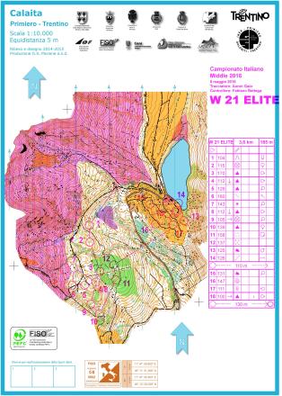 Campionato italiano middle 2016 - Mappe di gara