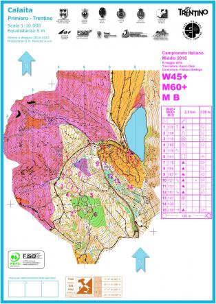 Campionato italiano middle 2016 - Mappe di gara