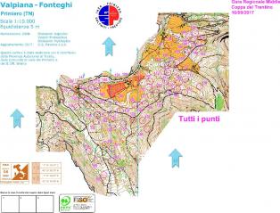 Gare a Valpiana 2017 - Mappe di gara middle