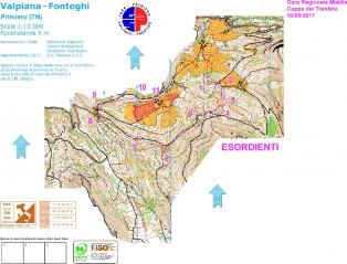 Gare a Valpiana 2017 - Mappe di gara middle