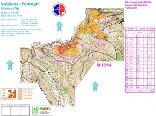 Gare a Valpiana 2017 - Mappe di gara middle