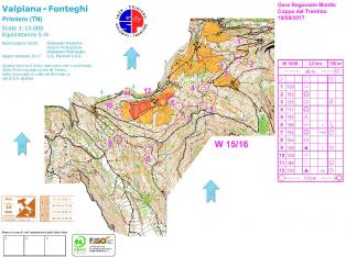 Gare a Valpiana 2017 - Mappe di gara middle