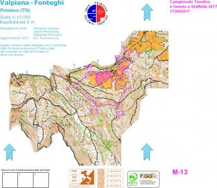 Gare a Valpiana 2017 - Mappe di gara staffetta