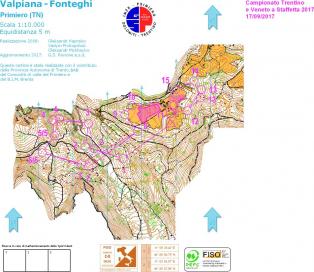 Gare a Valpiana 2017 - Mappe di gara staffetta