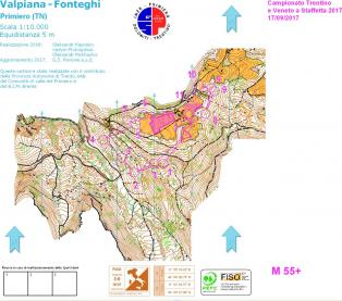 Gare a Valpiana 2017 - Mappe di gara staffetta